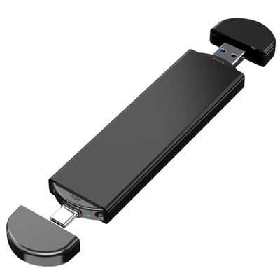 प्रकार C USB3.0 SSD बाहरी हार्ड ड्राइव M.2 Nvme Sata लैपटॉप के लिए दोहरी इंटरफ़ेस डिजाइन